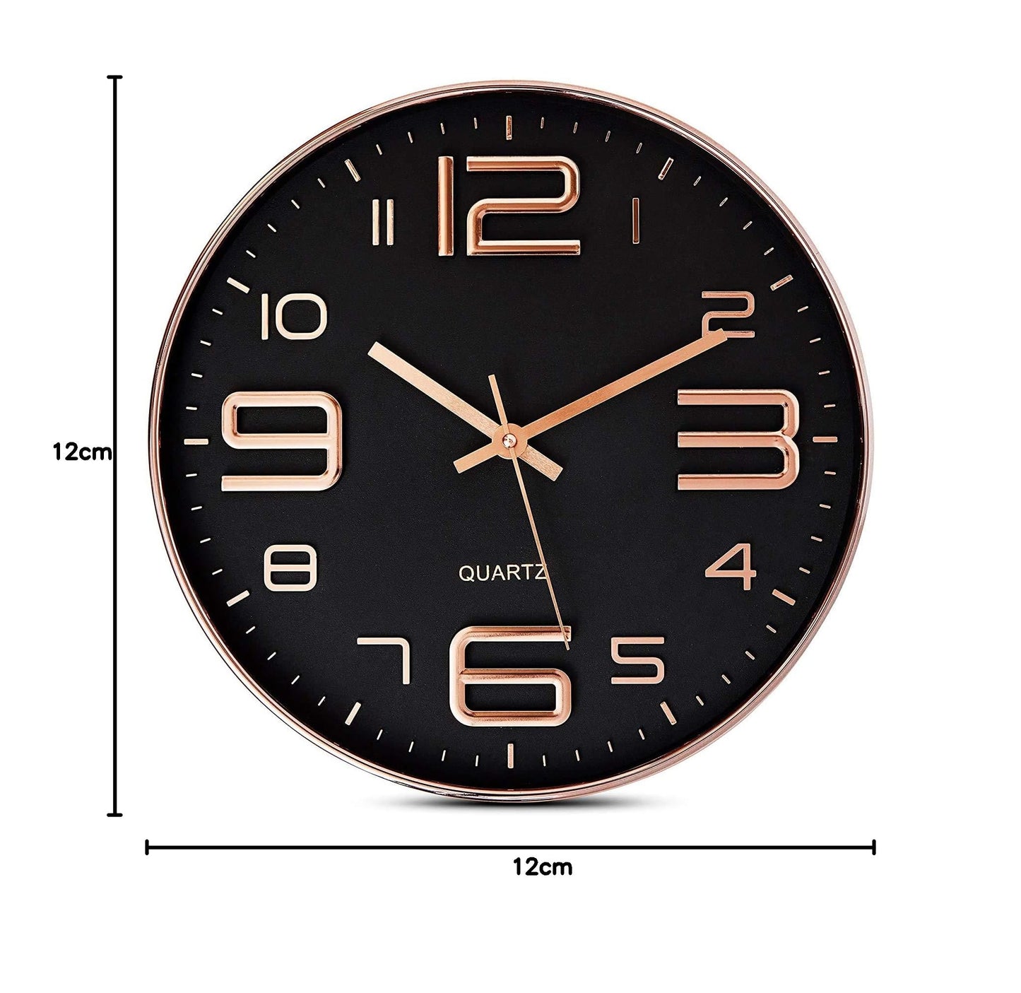 Silent Quartz Wall Clock 30cm Aqua Green Plastic Frame