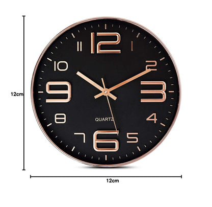 Silent Quartz Wall Clock 30cm Aqua Green Plastic Frame