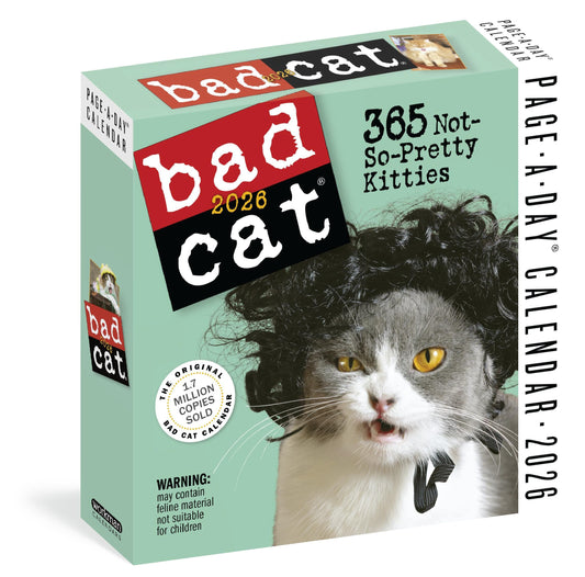 Bad Cat Page-A-Day® Calendar 2026: 365 Not-So-Pretty Kitties