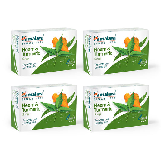 Neem & Turmeric Soap 125g - 4 Pack Value Set