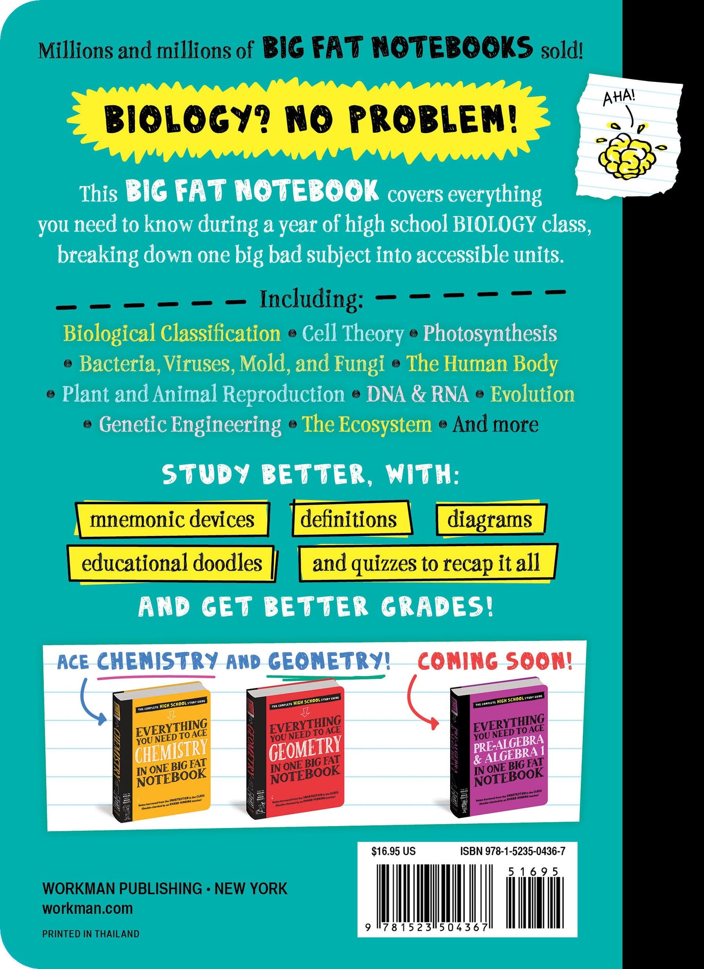 Everything You Need to Ace Biology in One Big Fat Notebook