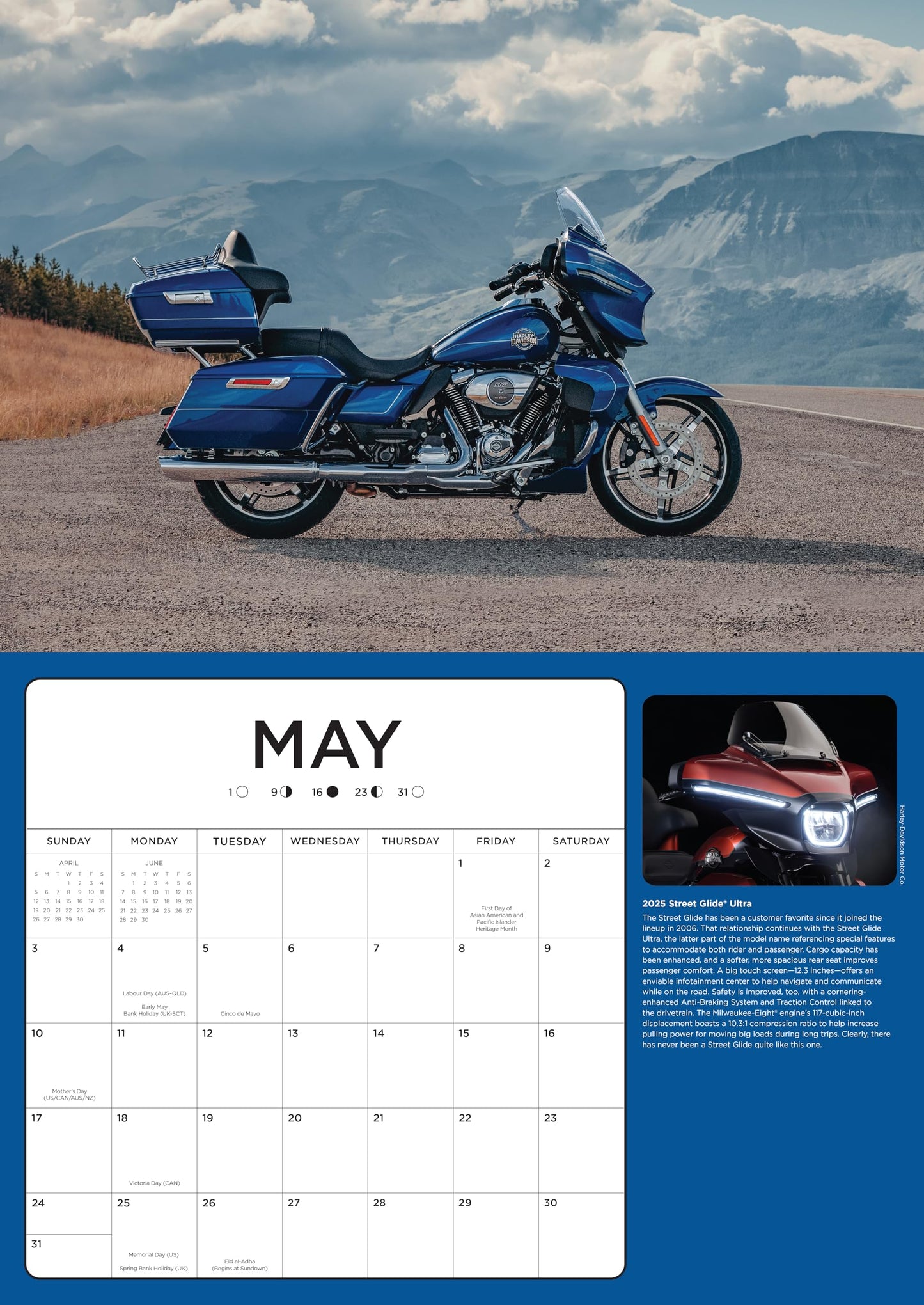 Harley-Davidson 2026 17x12: 16-Month Calendar--September 2025 through December 2026 