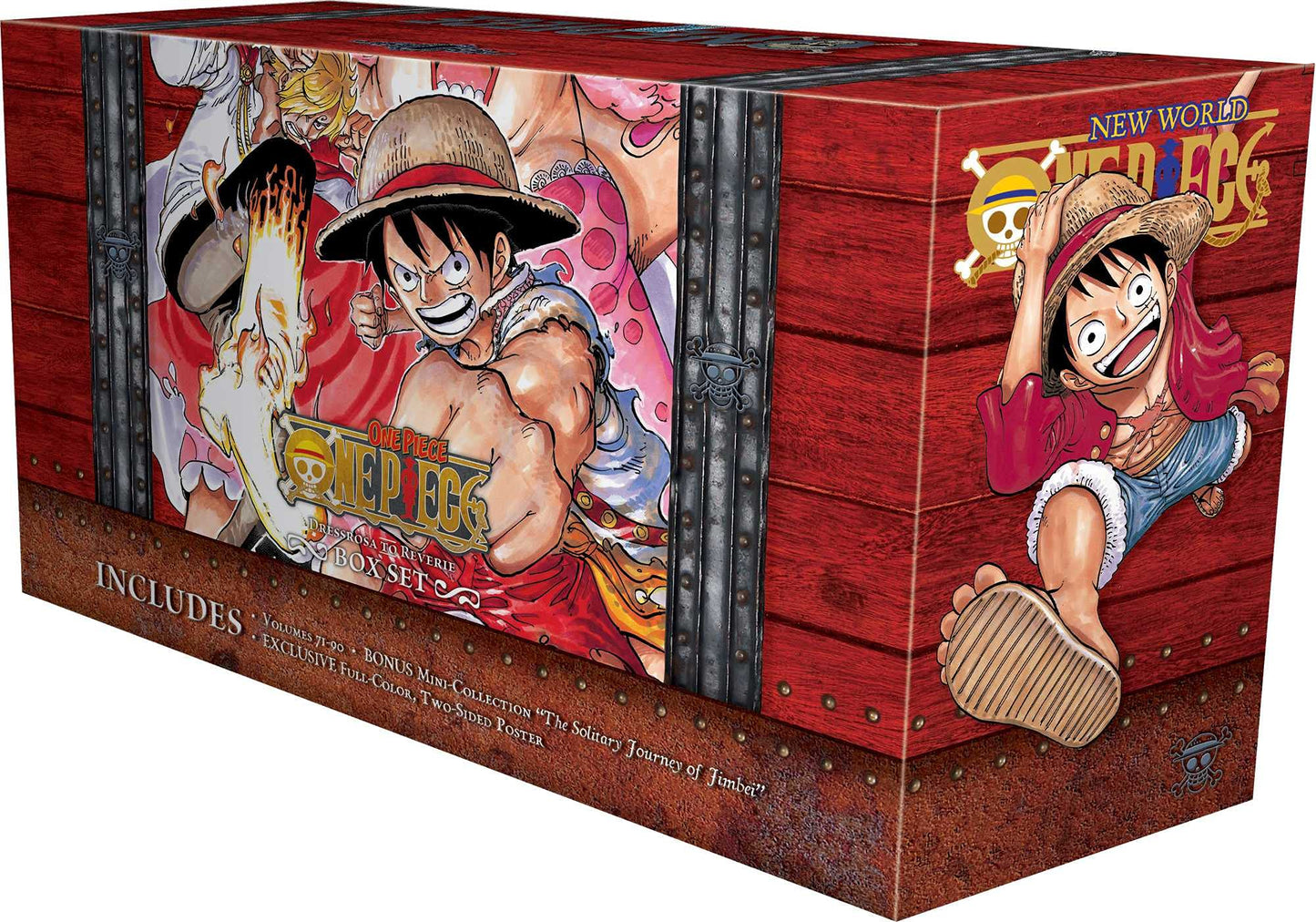 One Piece Box Set 4: Dressrosa to Reverie Volumes 71-90 with Premium