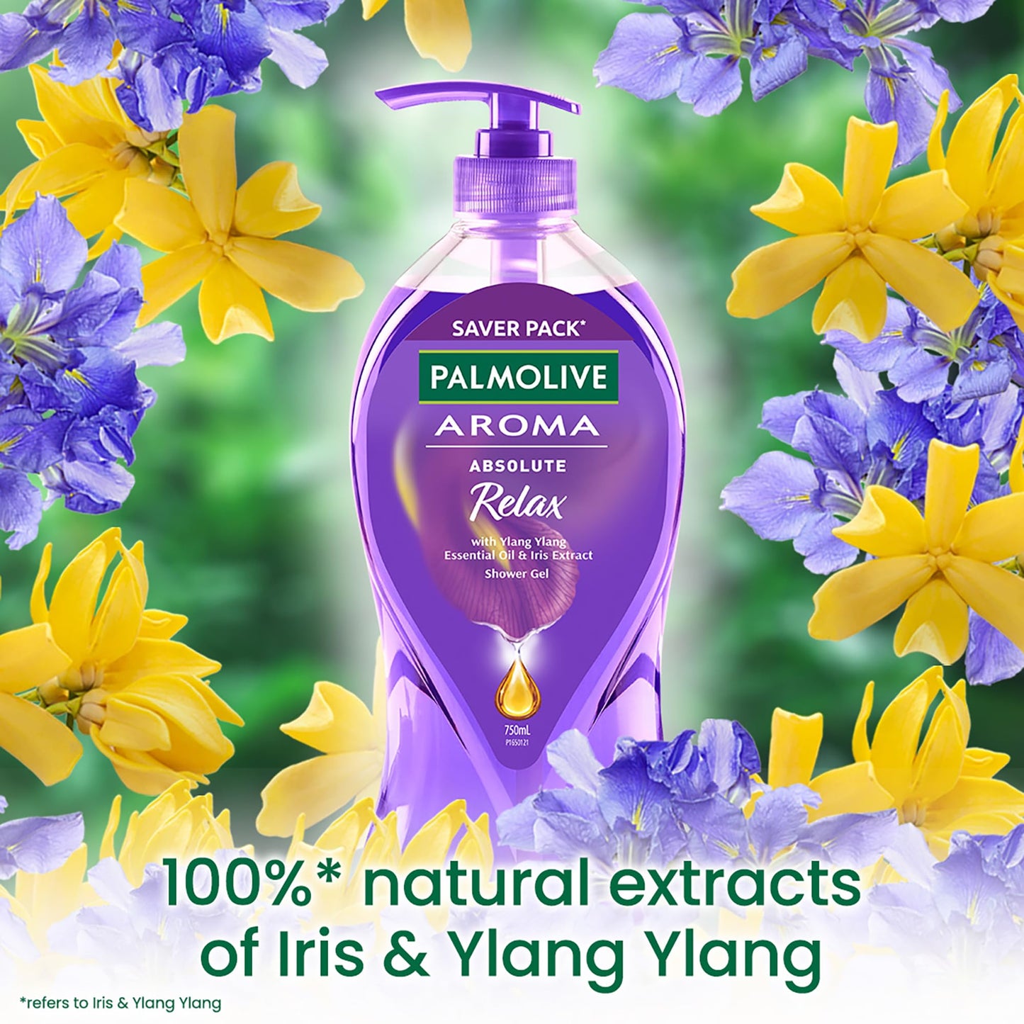 Aroma Absolute Relax Body Wash, 750ml Ylang Ylang & Iris