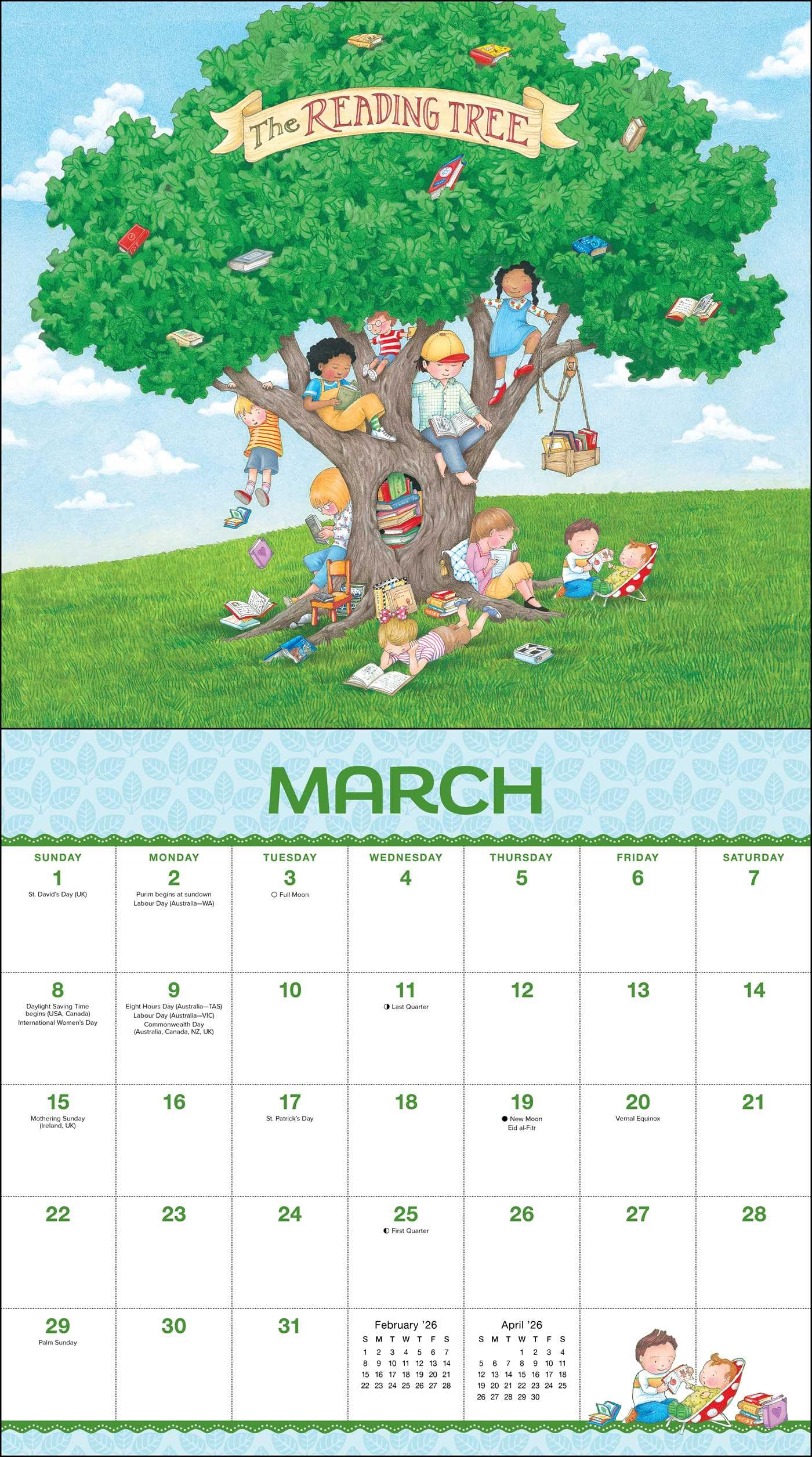 Mary Engelbreit's Friendship Is a Sheltering Tree 2026 Deluxe Wall Calendar