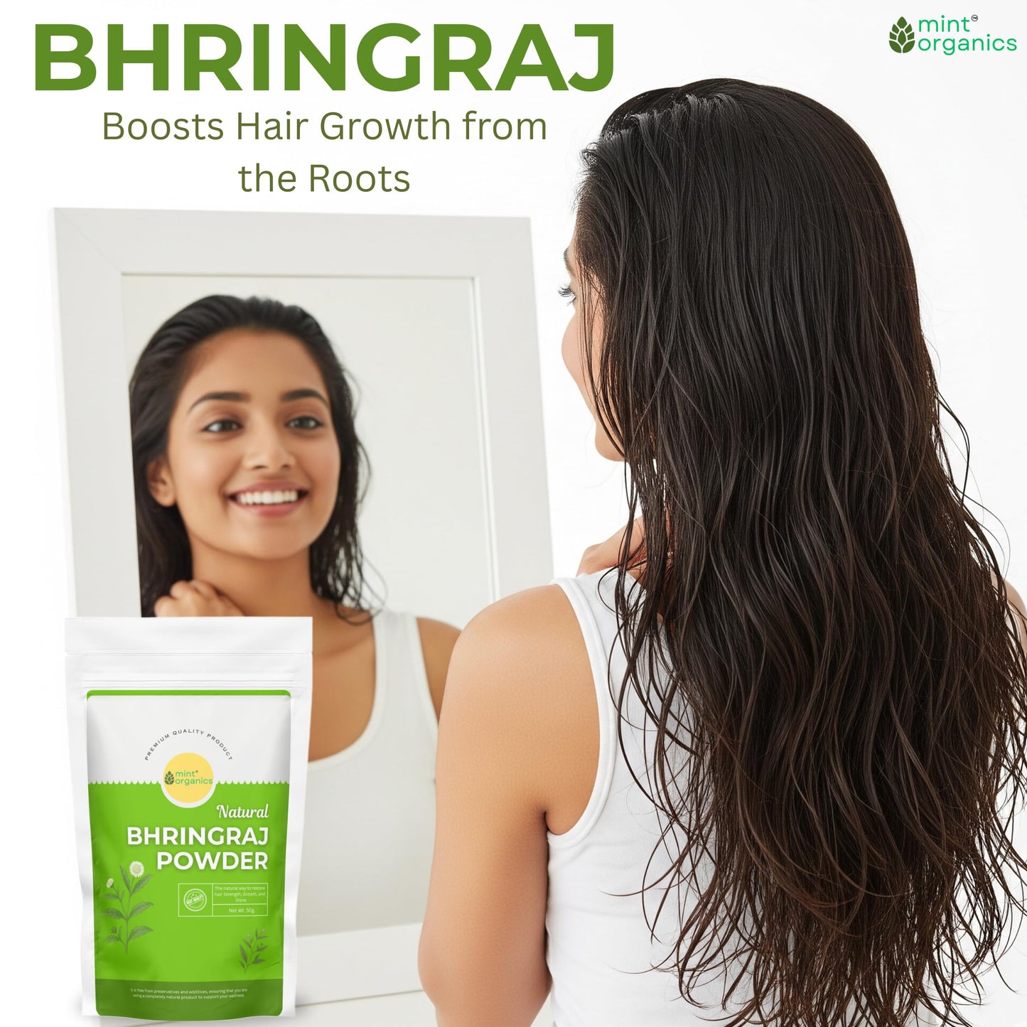 Natural Ayurvedic Hair Pack with Amla, Bhringraj & More - 250g