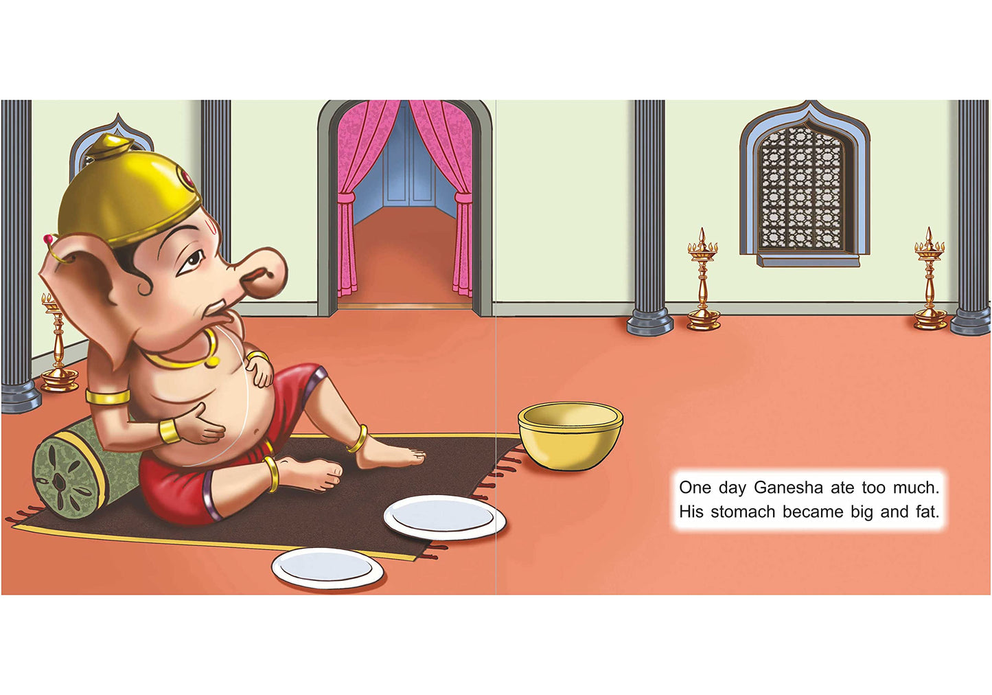 Scholars Hub Mythological Story Books For Kids- Readers Nook Series -Ganesha And The Moon-1, Krishna And The Fruit Seller-2, When Hanuman Tried To Eat Up The Sun -3 (Set Of 3 Books) (For Ages 3+) (Illustrated) |48 Pages| Single Line Storybook For Kids