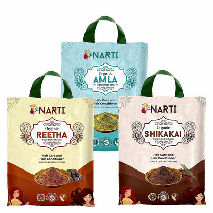 Organic Amla Reetha Shikakai Powder for Hair Care - 1.5 Kg