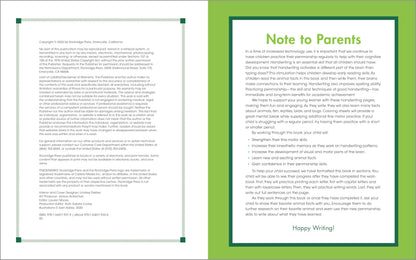 The Print Penmanship Workbook for Kids: Improve Your Handwriting with Fun Animal Facts