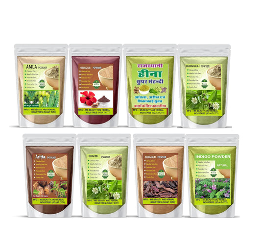 Herbal Hair Pack: Amla, Reetha, Shikakai & More (400g)
