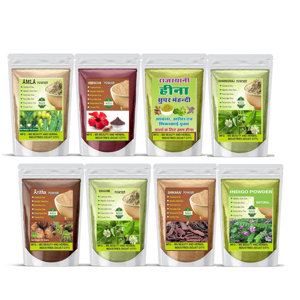 Herbal Hair Pack: Amla, Reetha, Shikakai & More (400g)
