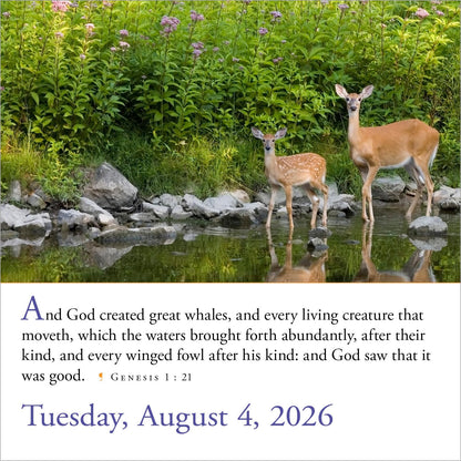 365 Bible Verses-A-Year Page-A-Day® Calendar 2026: Timeless Words from the Bible to Guide, Comfort, and Inspire