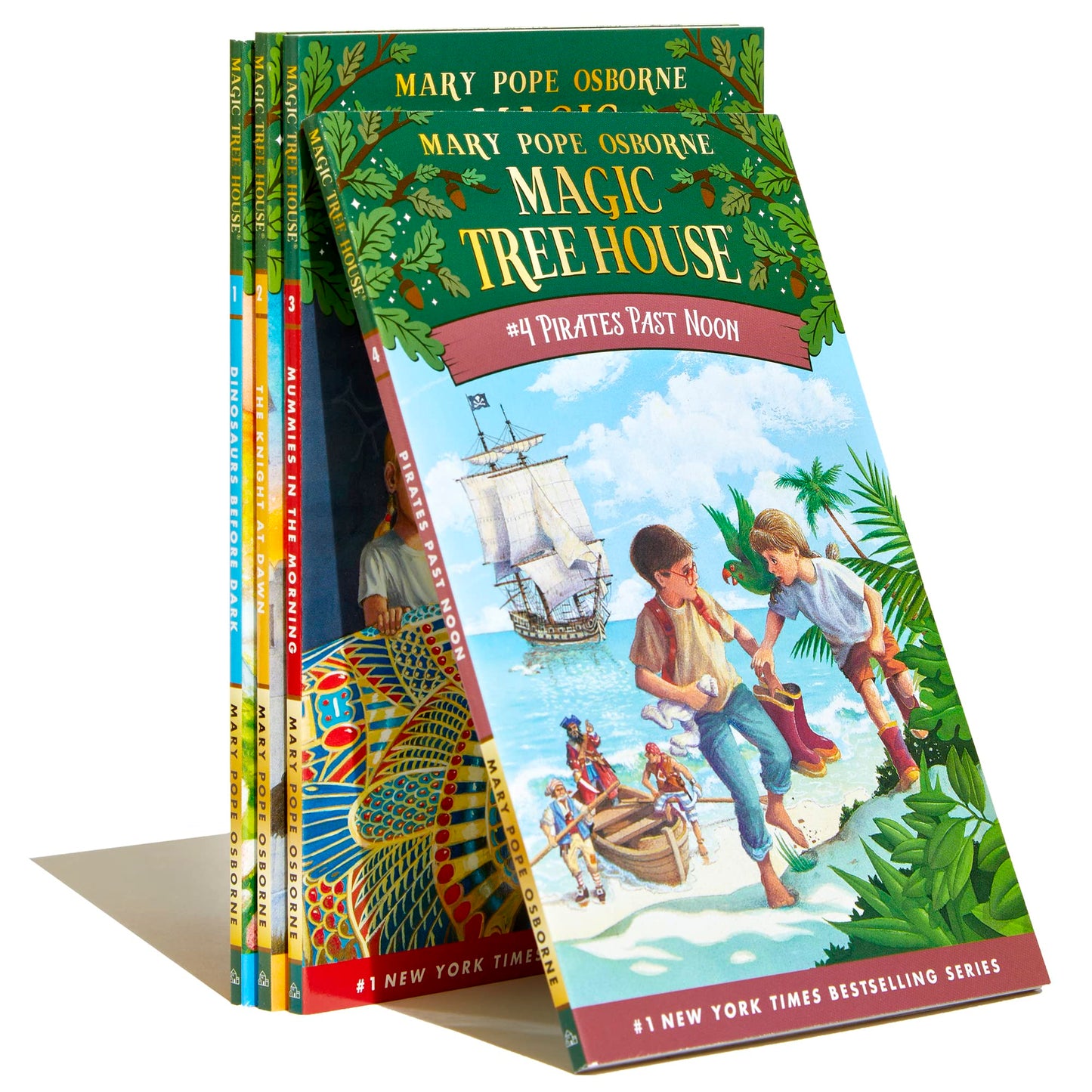 Magic Tree House Boxed Set, Books 1-4: Dinosaurs Before Dark, The Knight at Dawn, Mummies in the Morning, and Pirates Past Noon 
