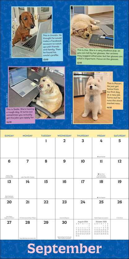 WeRateDogs 2026 Wall Calendar