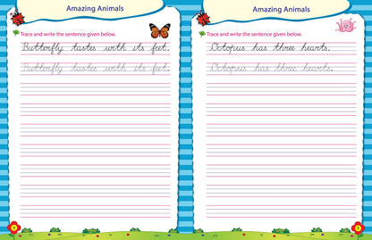 Scholars Hub Cursive Writing Books Combo (Vol. 2,3) (For Ages 6-8)-Sentences | Pack Of 2 Books