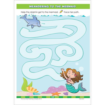School Zone Big Preschool Workbook: 320 Pages, Toddler, Pre-K, ABCs, Alphabet, Basic Phonics, Writing Skills, Early Math & Numbers, Colors & Shapes, Matching, Follow Directions, Ages 3-5