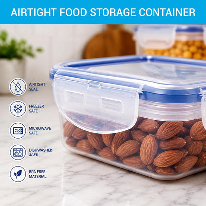 Lock & Lock Airtight Fridge Containers With Lid 2.6 Liters, Leak Proof
