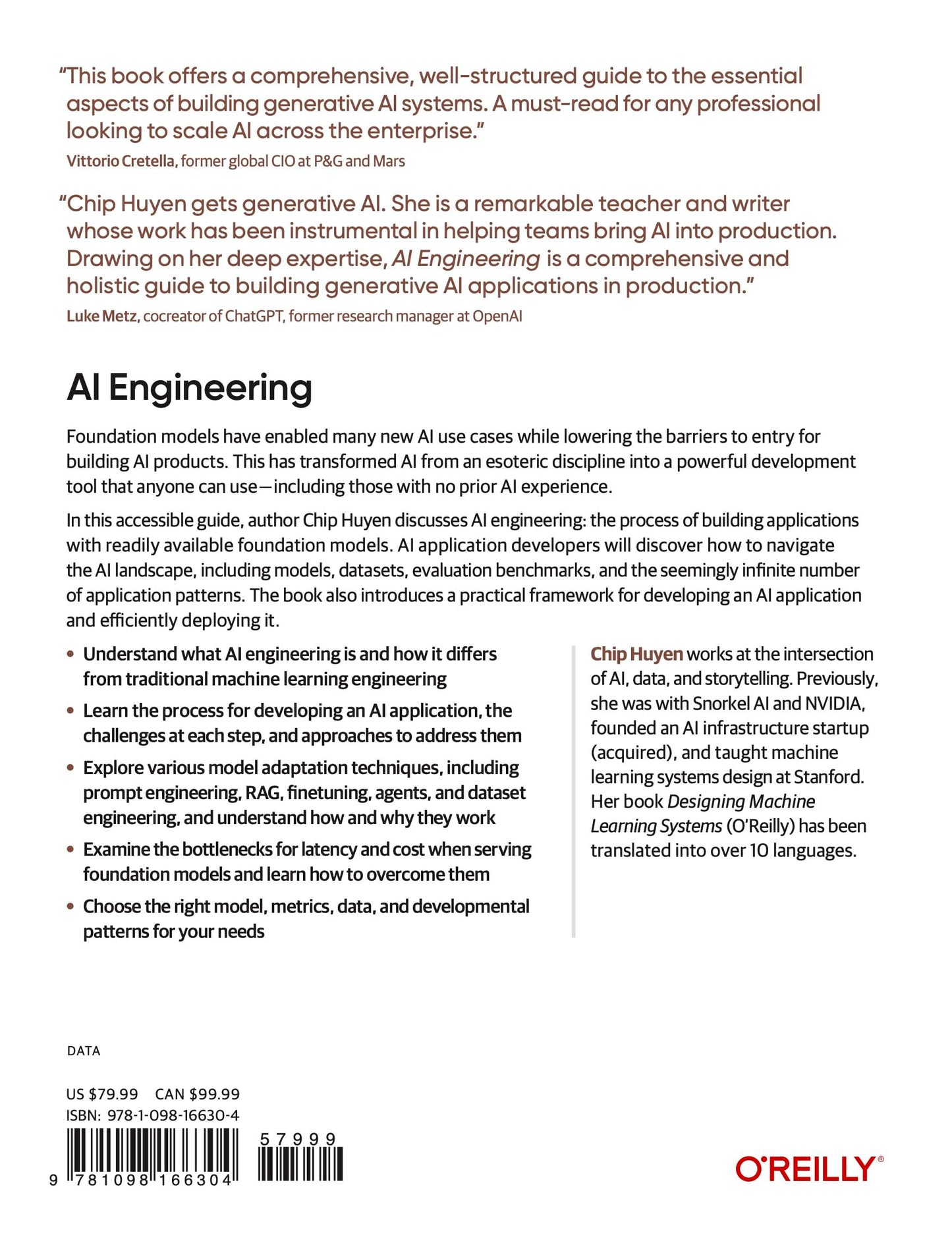 AI Engineering: Building Applications with Foundation Models