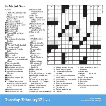 New York Times Crossword Page-A-Day® Calendar 2026 