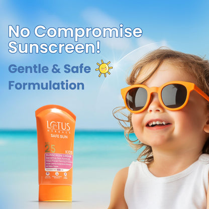 Kids Sunscreen SPF 25 - Sensitive Skin, Waterproof, 50g