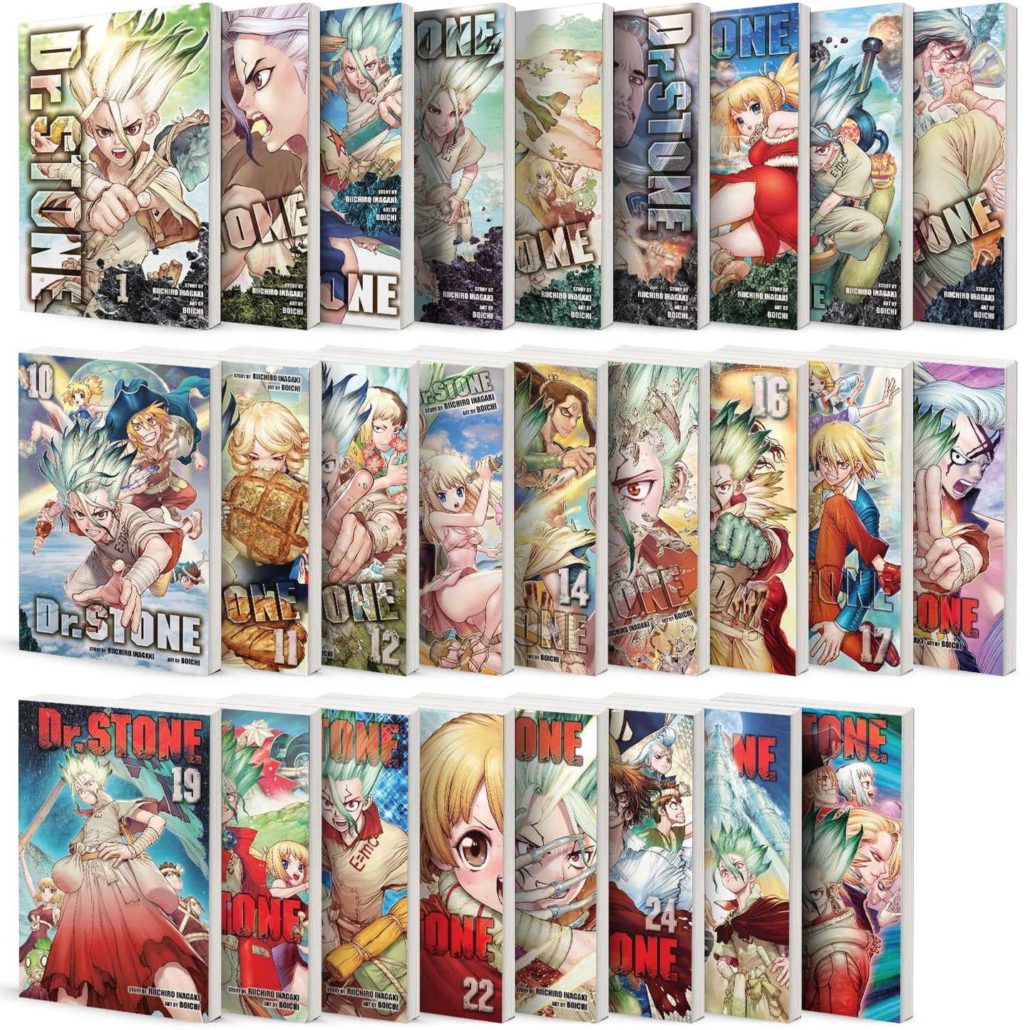 Dr. STONE Manga Collection Vol. 1–26 by Riichiro Inagaki & Boichi