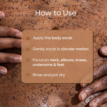 Exfoliating Coffee Body Scrub Powder with Coconut Oil, 100g