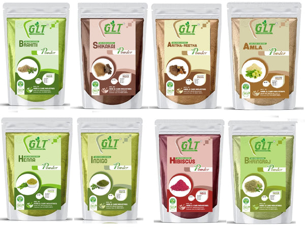 Herbal Hair Care Combo Pack - Amla, Reetha, Shikakai & Henna