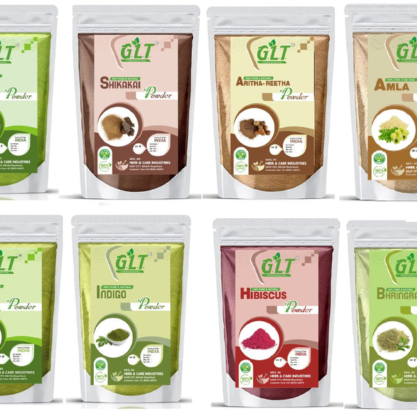 Herbal Hair Care Combo Pack - Amla, Reetha, Shikakai & Henna