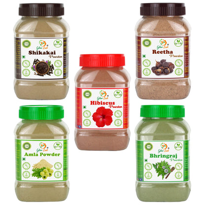 Herbal Hair Pack with Amla, Shikakai, Hibiscus & More - 250g