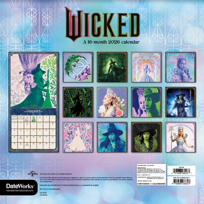 2026 Wicked: For Good Wall Calendar
