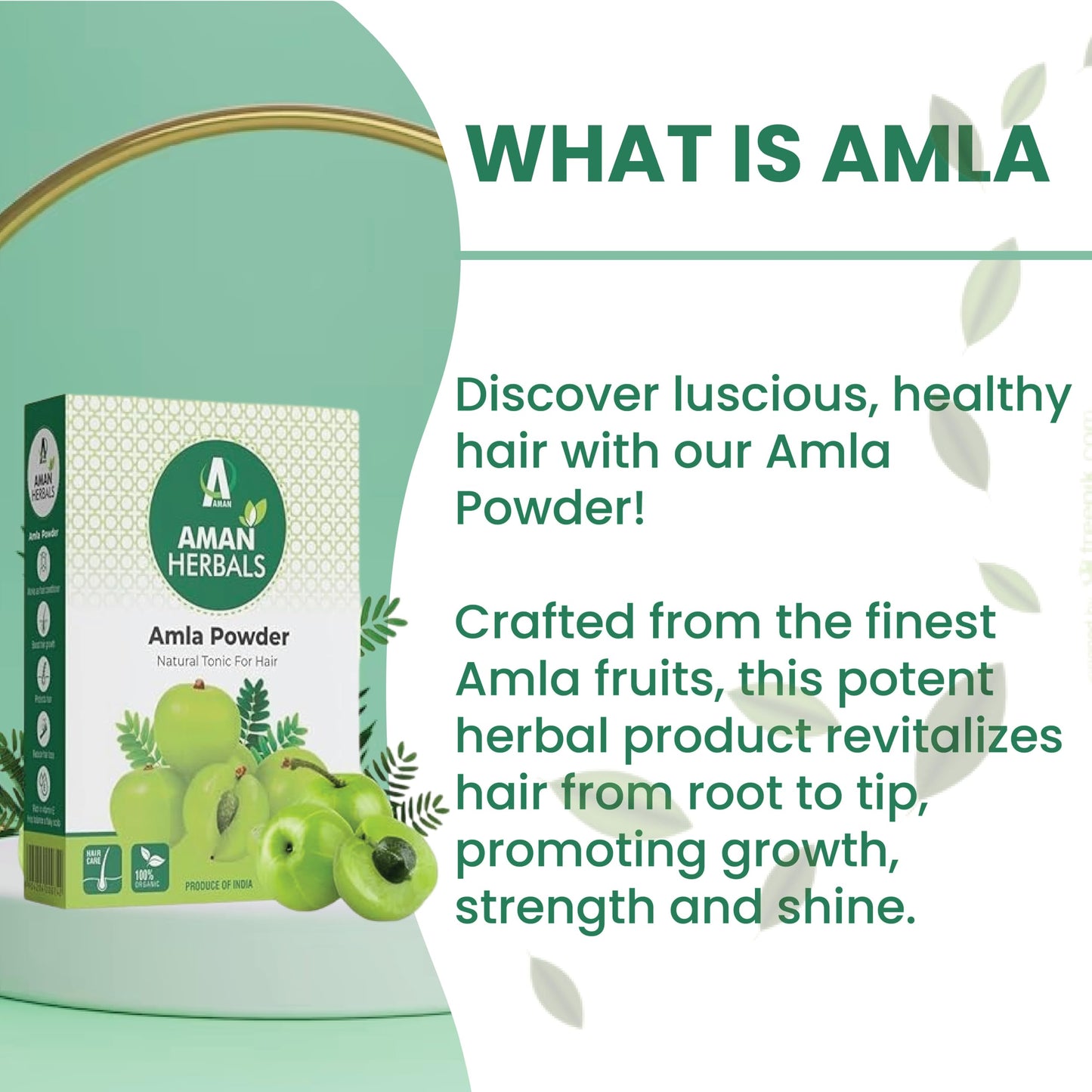 Organic Amla Reetha Shikakai Hair Cleanser Powder Combo