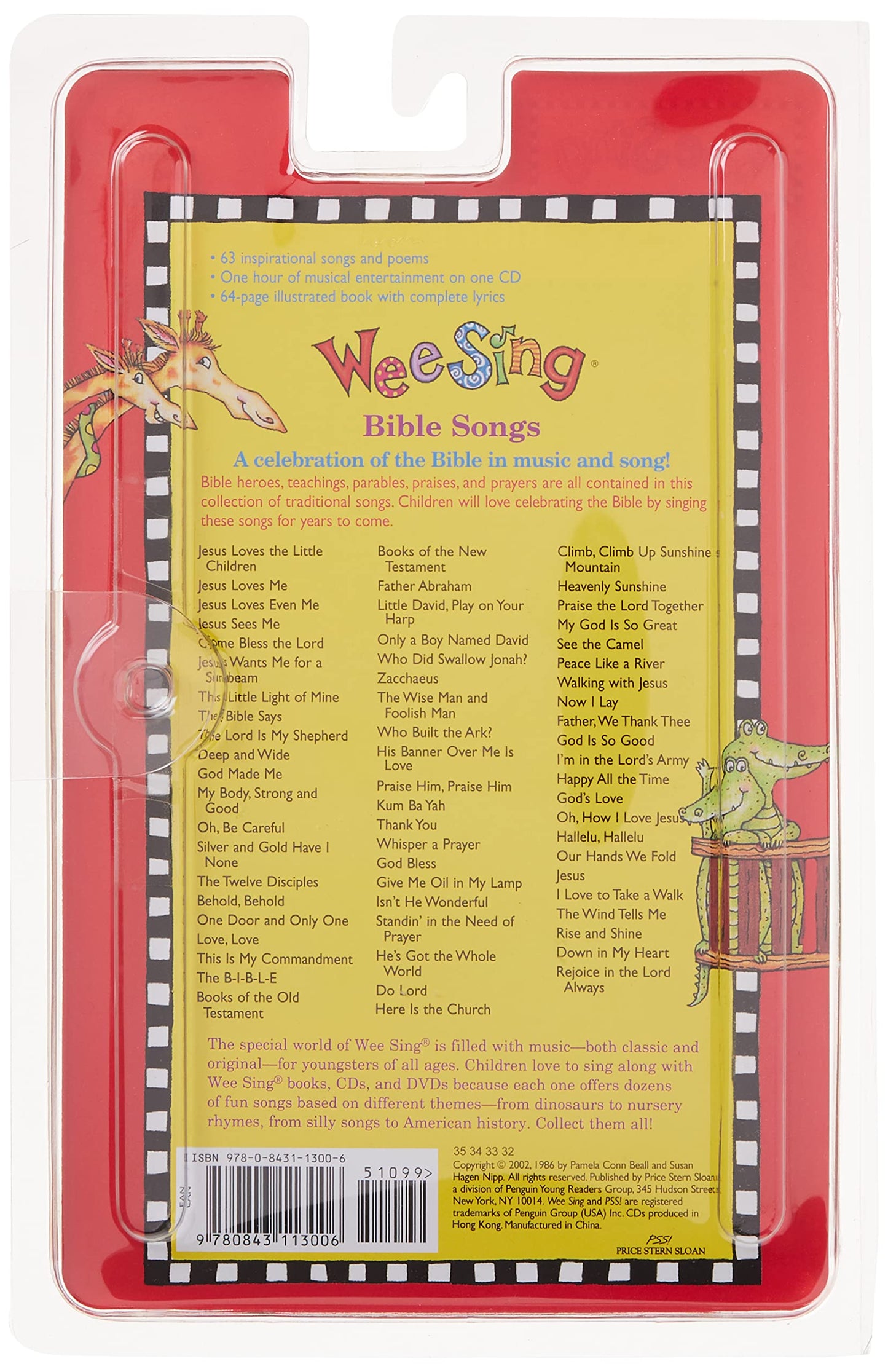 Wee Sing Bible Songs (Wee Sing) CD and Book Edition 