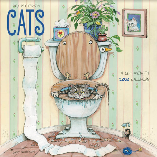 2026 Gary Patterson - Cats Wall Calendar