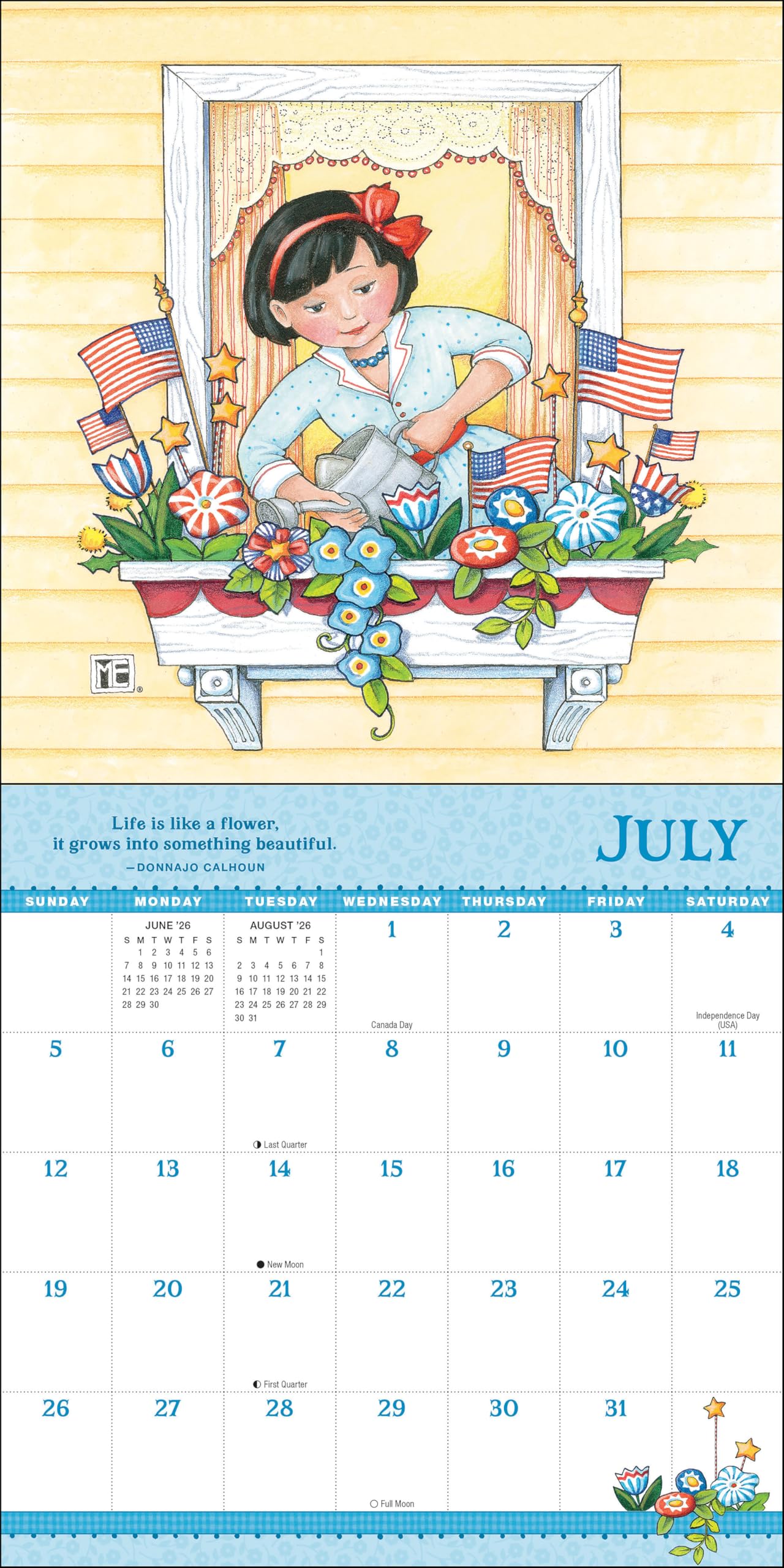 Mary Engelbreit's Grow with the Flow 2026 Mini Wall Calendar