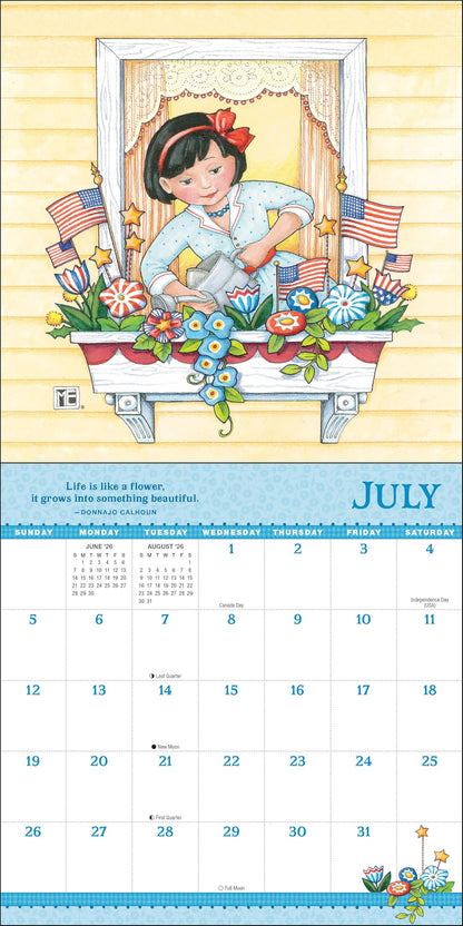 Mary Engelbreit's Grow with the Flow 2026 Mini Wall Calendar