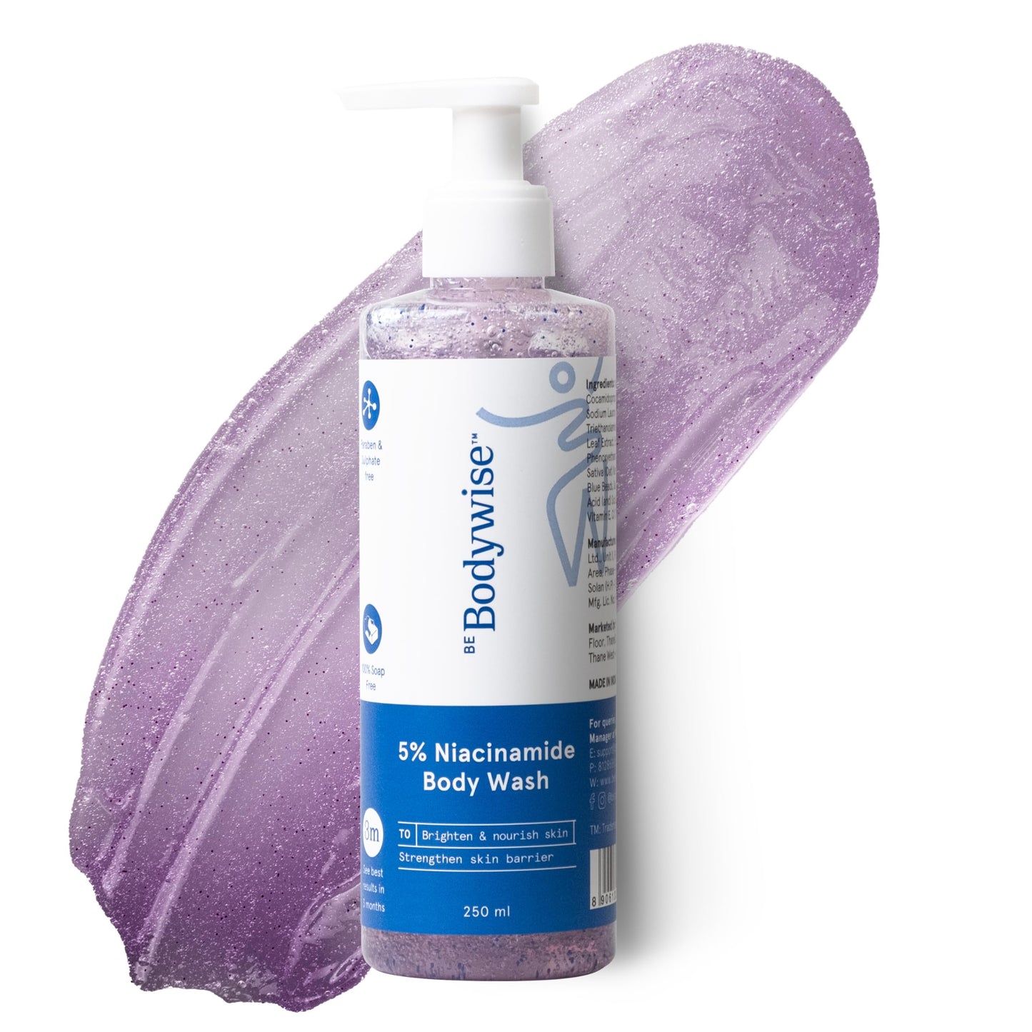5% Niacinamide Body Wash - Hydrates & Brightens Skin 250ml