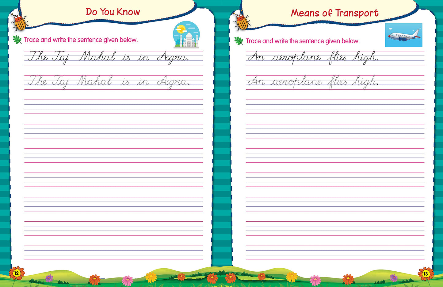 Scholars Hub Cursive Writing Books Combo (Vol. 2,3) (For Ages 6-8)-Sentences | Pack Of 2 Books