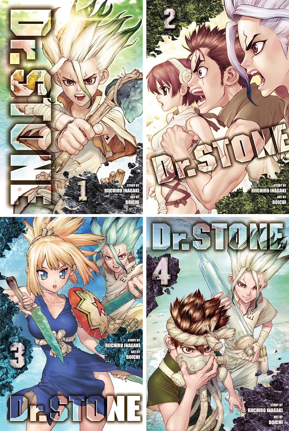 Dr. STONE Manga Collection Vol. 1–26 by Riichiro Inagaki & Boichi