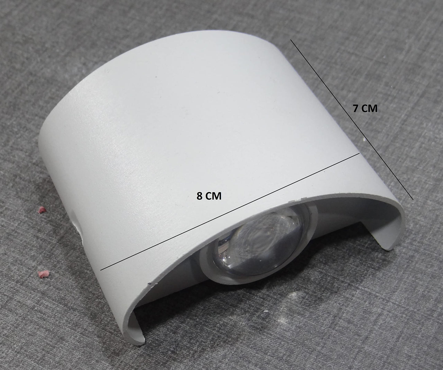 LED Wall Light Up Down Modern Design Shockproof Aluminium White Body Warm White 3+3