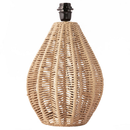 Table Lamp Modern Rustic Blend Wicker Look  Height: 30cm