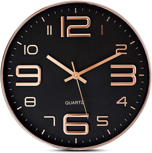 Silent Quartz Wall Clock 30cm Aqua Green Plastic Frame