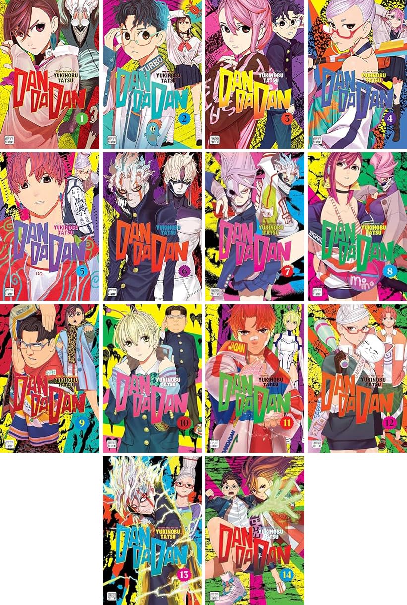 Dandadan Manga Series Vol. 1–14 Collection by Yukinobu Tatsu (14 Books)