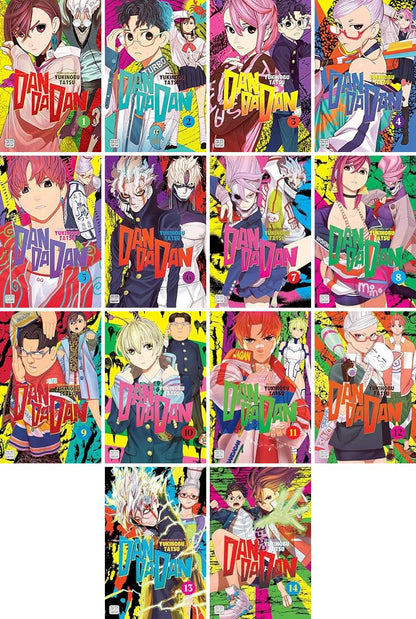 Dandadan Manga Series Vol. 1–14 Collection by Yukinobu Tatsu (14 Books)