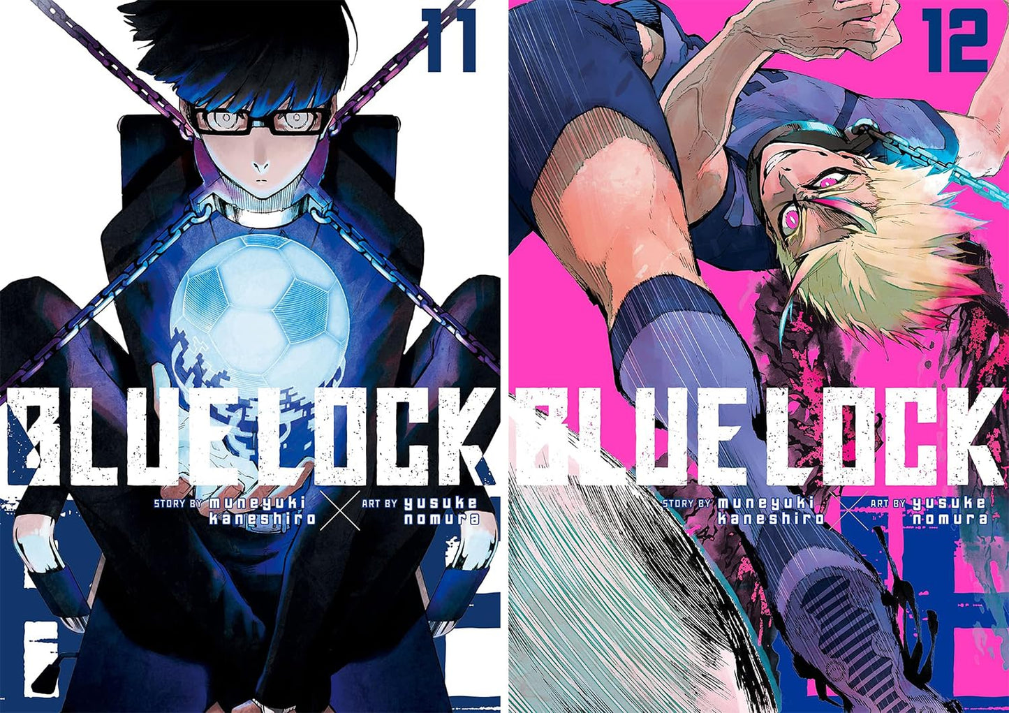 Blue Lock Manga Series Vol. 1–15 Collection by Muneyuki Kaneshiro (15 Books)