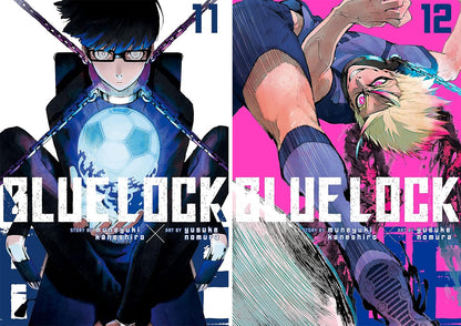 Blue Lock Manga Series Vol. 1–15 Collection by Muneyuki Kaneshiro (15 Books)