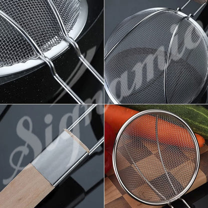 Signamio Diameter 16 cm Stainless Steel Deep Fry Net Spoon Oil Strainer