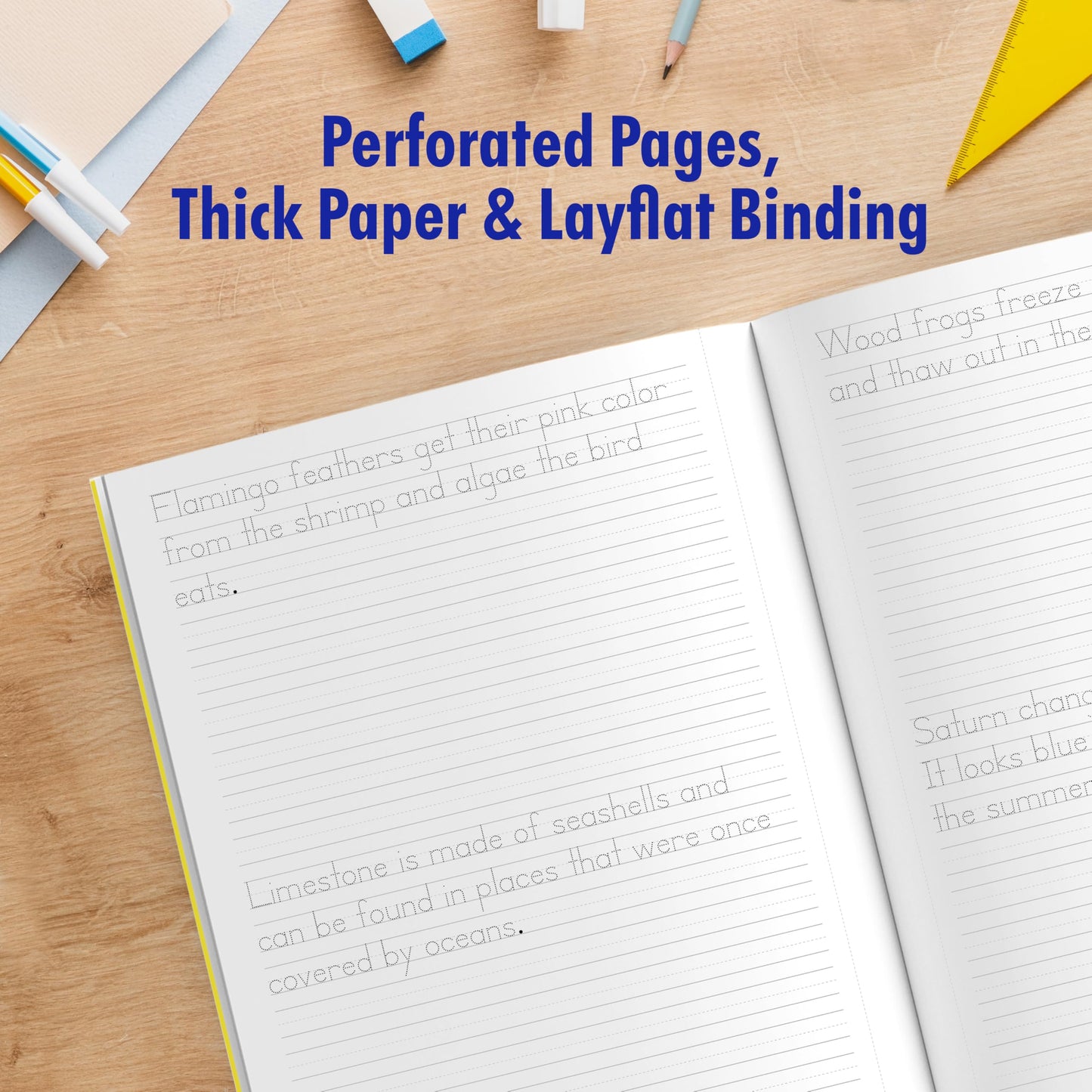 Print Handwriting Practice for Kids 8-12: 250 Awesome Fun Facts about Science, Animals, and History