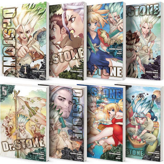 Dr. STONE Manga Collection Vol. 1–8 by Riichiro Inagaki & Boichi