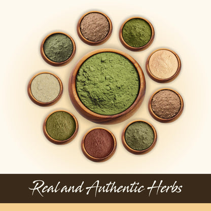 Organic Herbal Hair Pack with Amla, Reetha, Shikakai & More - 10 Pack
