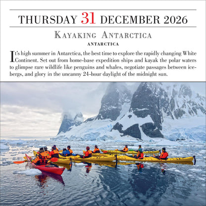 1,000 Places to See Before You Die Page-A-Day® Calendar 2026: A Year of Travel 